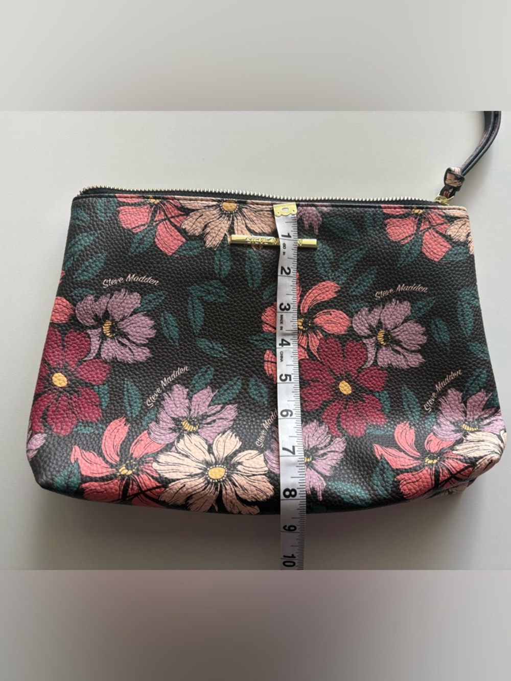 Steve Madden Floral Wristlet Zip Pouch - Picture 7 of 7